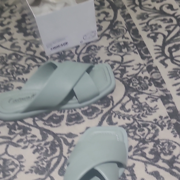 L'INTERVALLE Blue Sandals Sleek Minimalist Design - Picture 2 of 5